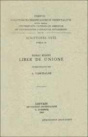 9789042901155: BABAI MAGNI LIBER DE UNIONE.: (syr. II, 61), V. (Corpus Scriptorum Christianorum orientalium)
