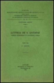 9789042901827: LETTRES DE S. ANTOINE. VERSION GORGIENNE ET FRAGMENTS COPTES. (Corpus Scriptorum Christianorum orientalium)