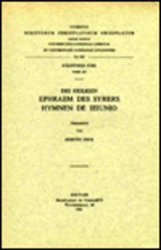 Imagen de archivo de Des heiligen Ephraem des Syrers Hymnen de leiuno. Syr. 106. (Corpus Scriptorum Christianorum Orientalium) [Soft Cover ] a la venta por booksXpress