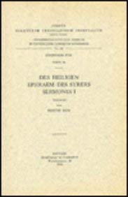 9789042903470: Des heiligen Ephraem des Syrers Sermones, I. Syr. 131. (Corpus Scriptorum Christianorum Orientalium, Scriptores Syri) (German Edition)