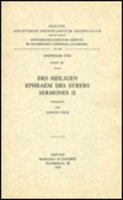 Stock image for Des heiligen Ephraem des Syrers Sermones, II for sale by ISD LLC