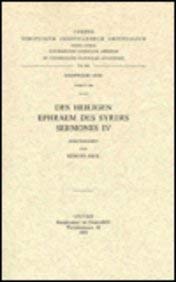 Imagen de archivo de Des heiligen Ephraem des Syrers Sermones, IV. Syr. 148. (Corpus Scriptorum Christianorum Orientalium) [Soft Cover ] a la venta por booksXpress