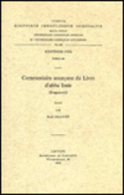 Beispielbild fr Commentaire anonyme du Livre d'Abba Isaie (fragments). Syr. 150. (Corpus Scriptorum Christianorum Orientalium) [Soft Cover ] zum Verkauf von booksXpress