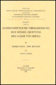 Beispielbild fr Handschriftliche Uberlieferung Der Memre-Dichtung Des Ja'qob Von Serug, II. Sammlungen: Der Bestand (Paperback) zum Verkauf von CitiRetail