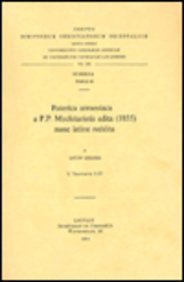 Beispielbild fr Paterica armeniaca a P.P. Mechitaristis edita (1855) nunc latine reddita, I zum Verkauf von ISD LLC