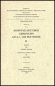 9789042903951: ANONYMI AUCTORIS CHRONINCON AD A.C. 1234 PERTINENS, II.: 354 (Corpus Scriptorum Christianorum orientalium)