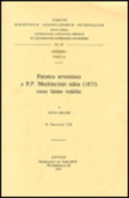9789042904026: PATERICA ARMENIACA A P.P. MECHITARISTIS EDITA (1855) NUNC LATINE REDDI (Corpus Scriptorum Christianorum orientalium)