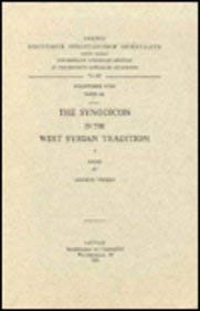 9789042904088: The Synodicon in the West Syrian Tradition, I. Syr. 161. (Corpus Scriptorum Christianorum Orientalium, Scriptores Syri)