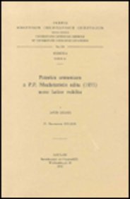9789042904200: PATERICA ARMENIACA A P.P. MECHITARISTIS EDITA (1855) NUNC LATINE REDDI (Corpus Scriptorum Christianorum orientalium)