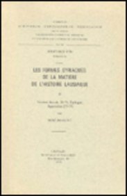 Beispielbild fr Les formes syriaques de la matiere de l'Histoire lausiaque, II. Version des ch. 20-71, epilogue, appendice [72-73]. Syr. 174. (Corpus Scriptorum Christianorum Orientalium) [Soft Cover ] zum Verkauf von booksXpress