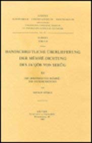 9789042904620: Handschriftliche Uberlieferung Der Memre-dichtung Des Ja'qob Von Serug. III. Subs. 60.