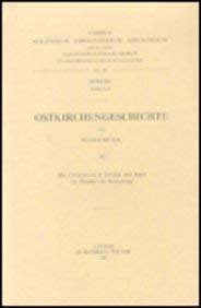 9789042904835: OSTKIRCHENGESCHICHTE, III. DAS CHRISTENTUM IN EUROPA UND ASIEN IM ZEIT (Corpus Scriptorum Christianorum orientalium)