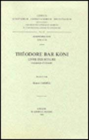 9789042904897: THODORE BAR KONI. LIVRE DES SCOLIES.: 194 (Corpus Scriptorum Christianorum orientalium)