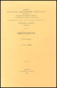 9789042905184: GERONTICON.: V. (Corpus Scriptorum Christianorum orientalium)