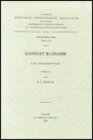 9789042905436: Gannat Bussame, I. Die Adventssonntage. Syr. 212 (Corpus Scriptorum Christianorum Orientalium, Scriptores Syri) (German Edition)