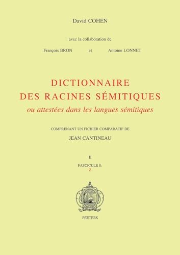 9789042907416: Dictionnaire des racines semitiques ou attestees dans les langues semitiques, fasc. 8 (French Edition)