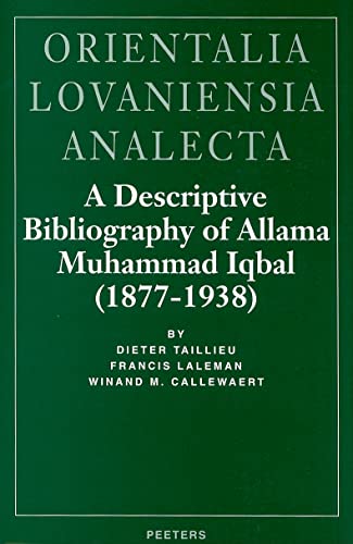 Stock image for Descriptive Bibliography of Allama Muhammad Iqbal (1877-1938) for sale by Revaluation Books