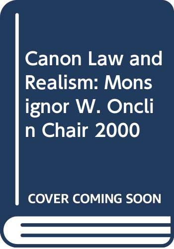 Stock image for Canon Law and Realism for sale by ISD LLC