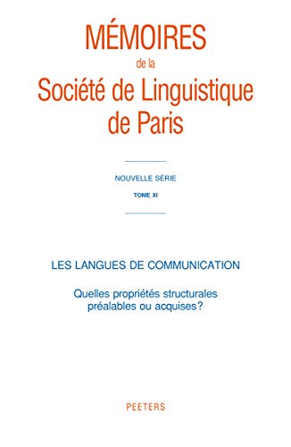 Beispielbild fr langues de communication zum Verkauf von ISD LLC