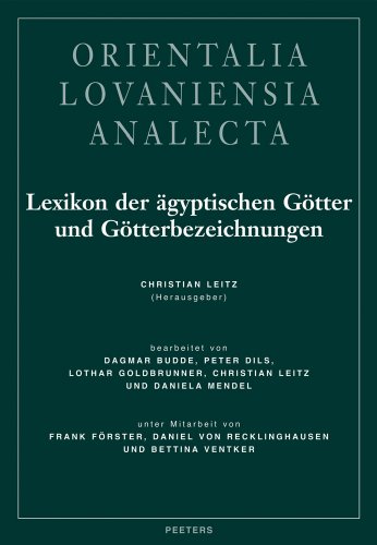 9789042911475: Lexikon Der Agyptischen Gotter Und Gotterbezeichnungen