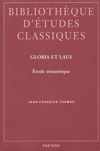 9789042911765: Bibliothque d'tudes classiques: Etude Semantique (Bibliothque d'Etudes Classiques)