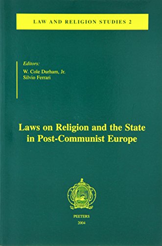 Stock image for Laws on Religion and the State in Post-Communist Europe for sale by Kennys Bookstore