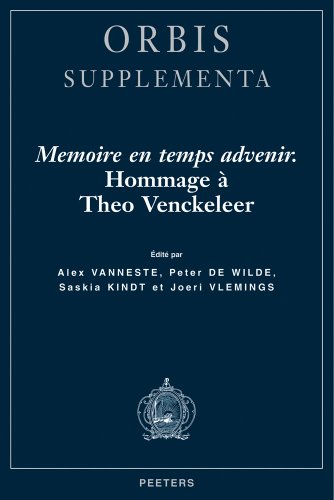 Memoire en temps advenir: Hommage a Theo Venckeleer