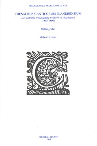 Beispielbild fr Thesaurus Canticorum Flandrensium zum Verkauf von ISD LLC