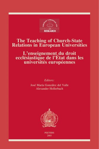 The Teaching of Church-State Relations in European Universities - L'enseignement du droit (English and German Edition) (9789042916104) by Gonzalez Del Valle, Jose Maria