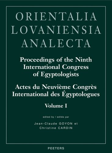 9789042917170: Proceedings of the Ninth International Congress of Egyptologists - Actes du neuvime congrs international des gyptologues: Grenoble, 6-12 septembre 2004: 150 (ORIENTALIA LOVANIENSIA ANALECTA, 150)