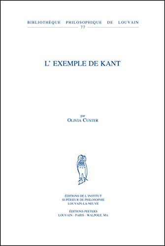 9789042922235: L'exemple de Kant: 77 (Bibliothque Philo, 77)