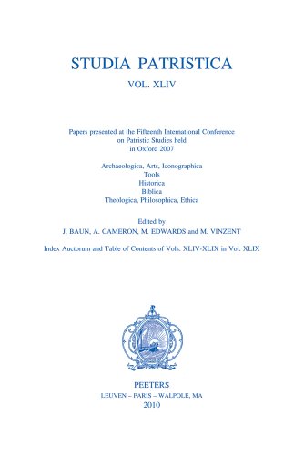 9789042923706: Studia Patristica. Volume XLIV: Archaeologica, Arts, Iconographica, Tools, Historica, Biblica, Theologica, Philosophica, Ethica