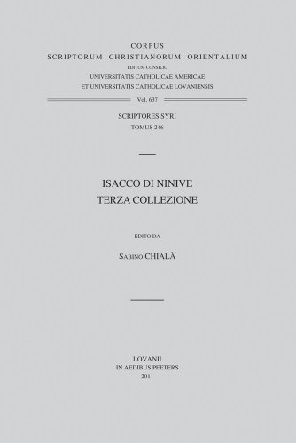 Beispielbild fr Isacco di Ninive. Terza Collezione zum Verkauf von ISD LLC