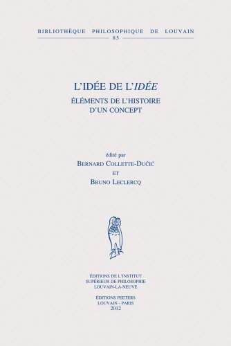 Beispielbild fr L'ide de l'ide: lments de l'histoire d'un concept (Bibliotheque Philosophique de Louvain) (French Edition) zum Verkauf von Gallix