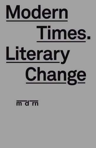 Stock image for MODERN TIMES, LITERARY CHANGE for sale by Karen Wickliff - Books