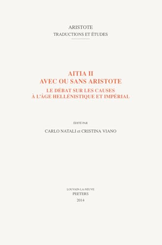 Beispielbild fr Aitia II avec ou sans Aristote zum Verkauf von ISD LLC
