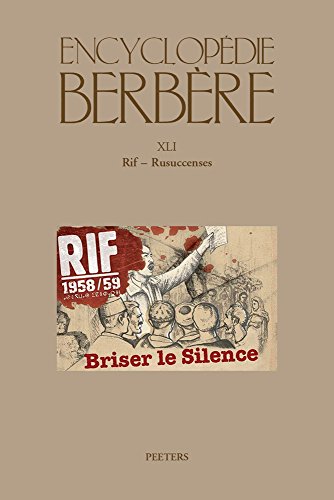 Beispielbild fr Encyclopedie Berbere. Fasc. XLI: Rif - Rusuccenses (French Edition) zum Verkauf von Gallix