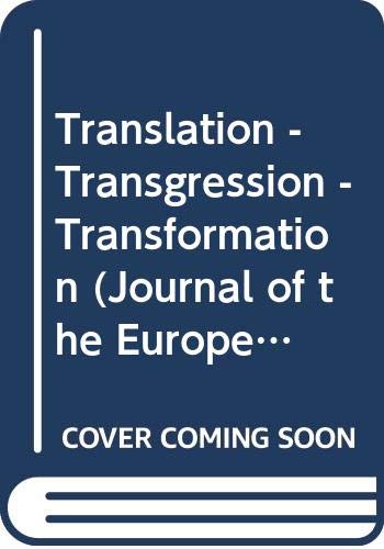 9789042937086: Translation - Transgression - Transformation: 26 (Journal of the European Society of Women in Theological Research, 26)