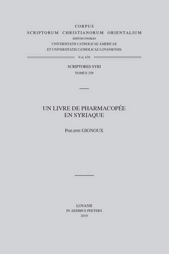 9789042937413: Un Livre De Pharmacopee En Syriaque