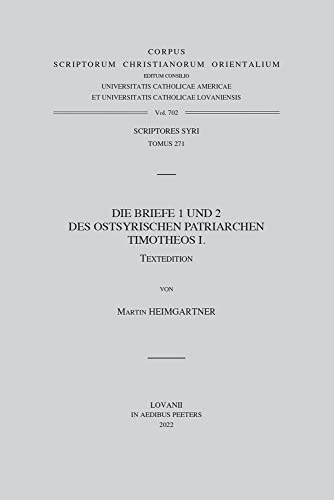 Beispielbild fr Briefe 1 und 2 des Ostsyrischen I,T zum Verkauf von ISD LLC