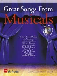 9789043110709: Great songs from musicals clarinette +cd