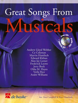 9789043110723: Great songs from musicals trompette +cd