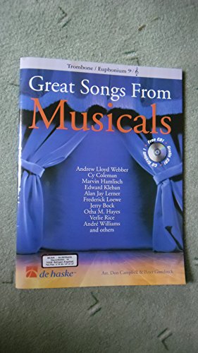 9789043110747: Great songs from musicals trombone +cd