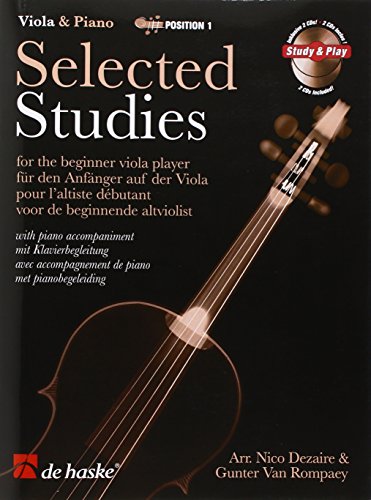 Beispielbild fr Selected Studies: For the Beginner Viola Player with Piano Accompani zum Verkauf von WorldofBooks