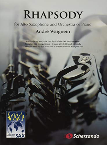 Stock image for Rhapsody For Alto Saxophone and Orchestra or Piano for sale by PBShop.store US