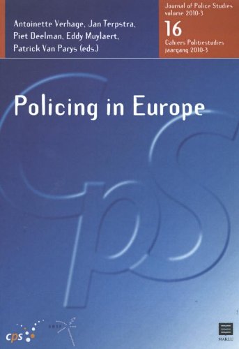 Beispielbild fr Policing in Europe. zum Verkauf von Kloof Booksellers & Scientia Verlag