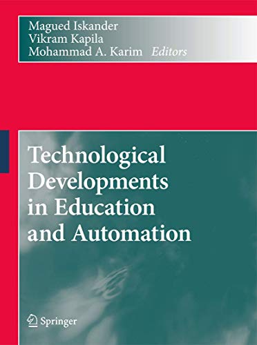 Technological Developments in Education and Automation [Hardcover] Iskander, Magued; Kapila, Vikr...