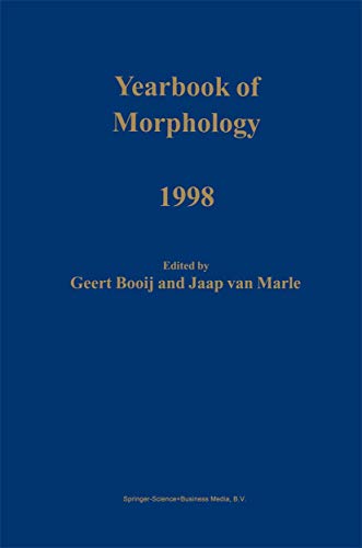 9789048153466: Yearbook of Morphology 1998