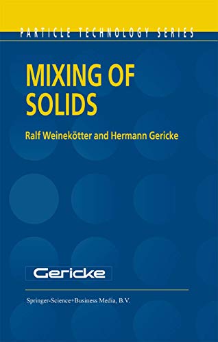 Imagen de archivo de Mixing of Solids (Particle Technology Series) a la venta por Revaluation Books