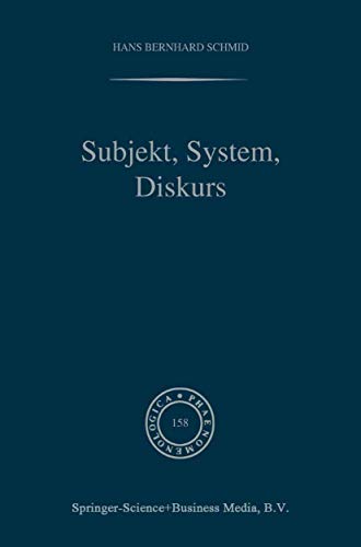 9789048155101: Subjekt, System, Diskurs: Edmund Husserls Begriff Transzendentaler Subjektivitat in Sozialtheoretischen Bezugen